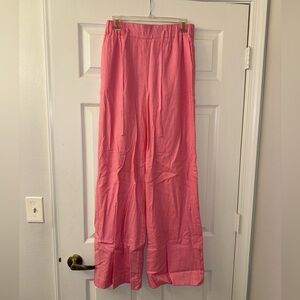 Boston Proper Pink Drawstring Linen Pants!